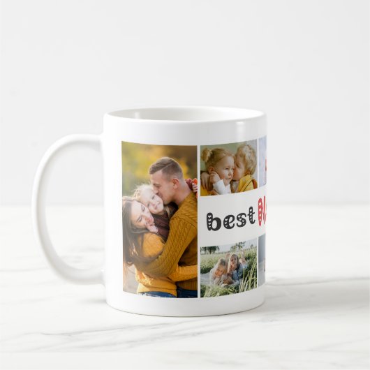Beste Nana je Foto Collage Kaffeetasse (Links)