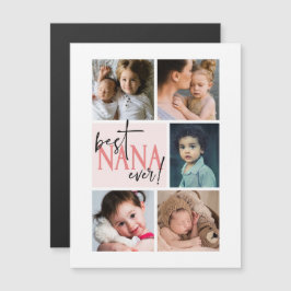 Beste Nana je Foto Collage Magnetkarte