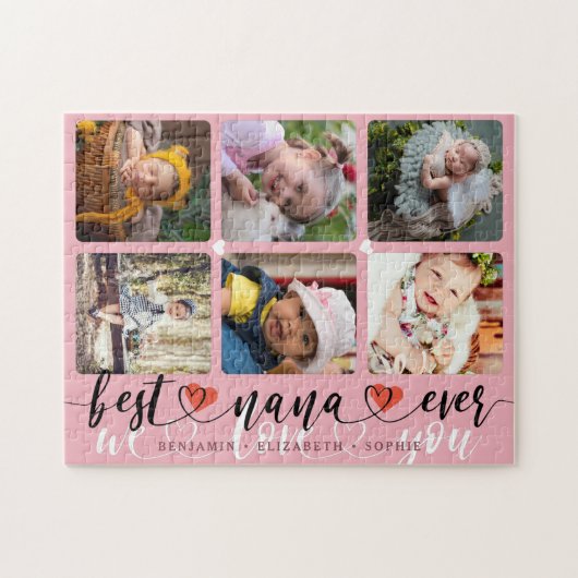 Beste Nana je Foto Collage Puzzle (Horizontal)