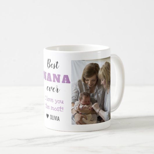 Beste Nana je Liebe Sie das meiste 2 Foto Kaffeetasse (VorderseiteRechts)