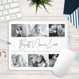 Beste Nana je Modernes Script 6 Foto Collage Chic Mousepad