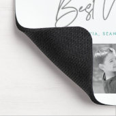 Beste Nana je Modernes Script 6 Foto Collage Chic Mousepad (Ecke)