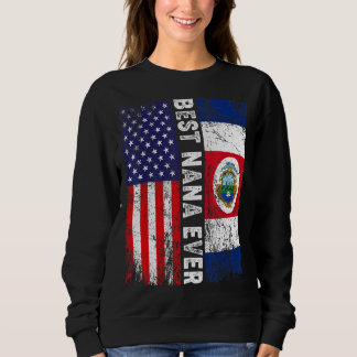 Beste Nana-je-Muttertag Costa Rica US-Flagge Sweatshirt