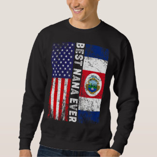 Beste Nana-je-Muttertag Costa Rica US-Flagge Sweatshirt