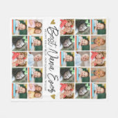 Beste Nana je Personalisiert 25 FotoCollage Fleecedecke (Vorderseite (Horizontal))