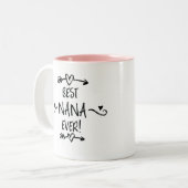Beste Nana je Zweifarbige Tasse (Vorderseite Links)