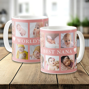 Beste Nana Pink 12 Foto-Collage der modernen Welt  Kaffeetasse