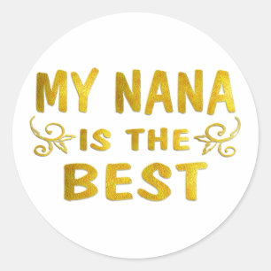 Beste Nana Runder Aufkleber