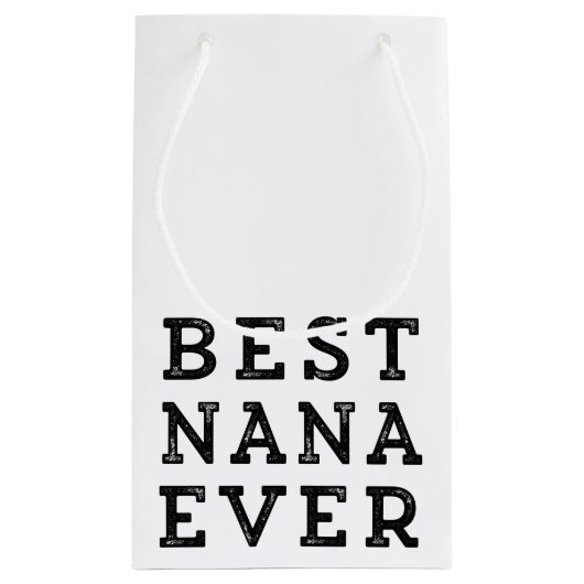 Beste Nana überhaupt Kleine Geschenktüte (Rückseite)