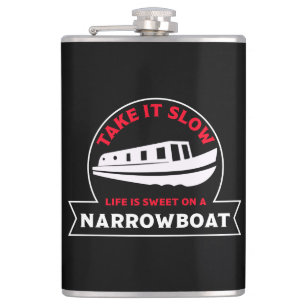 Beste Narrowboter British Canal Boote Barriere Flachmann