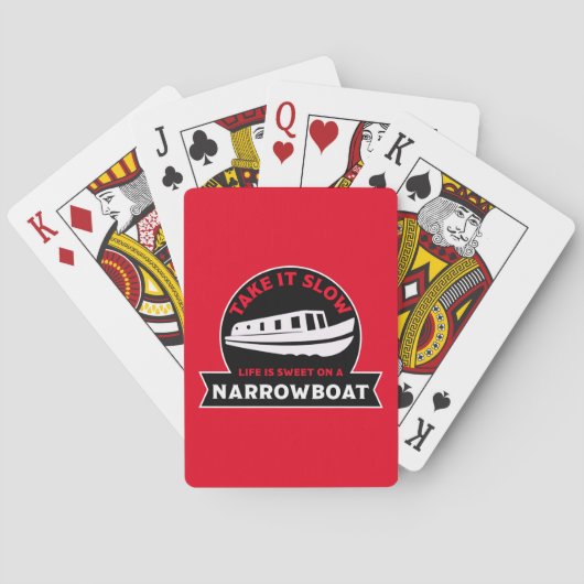 Beste Narrowboter | British Canal Boote | Barriere Spielkarten (Rückseite)