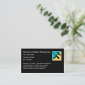 Beste neue Handyman-Visitenkarten Visitenkarte (Stehend Vorderseite)