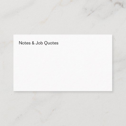 Beste neue Handyman-Visitenkarten Visitenkarte (Rückseite)