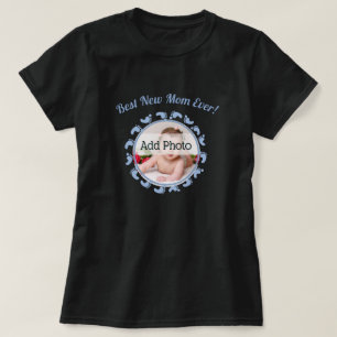 Beste neue Mutter Familie Foto Baby Junge T-Shirt