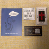 Beste Neuigkeiten je John 3:16 Gospel Tract Visitenkarte