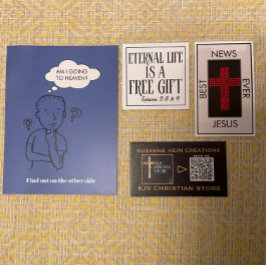 Beste Neuigkeiten je John 3:16 Gospel Tract Visitenkarte