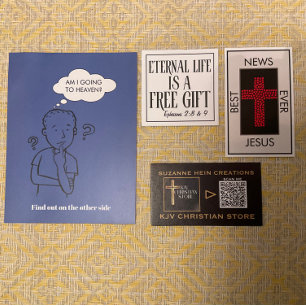Beste Neuigkeiten je John 3:16 Gospel Tract Visitenkarte