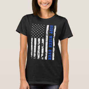 Beste Nichte überhaupt US Vintage-Flagge Patriotis T-Shirt