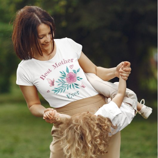 Beste niedliche Aquarellblumen T-Shirt