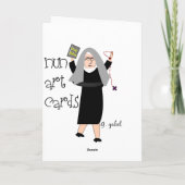 Beste Nonnen-Geburtstags-Karte Karte (Rückseite)