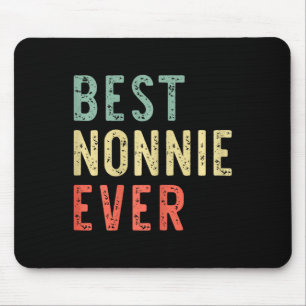 Beste Nonnie Aller Zeiten Familie Lustig Retro Vin Mousepad