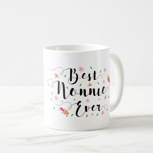 Beste Nonnie überhaupt Tasse (VorderseiteRechts)
