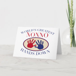 Beste Nonno Hände unten Karte