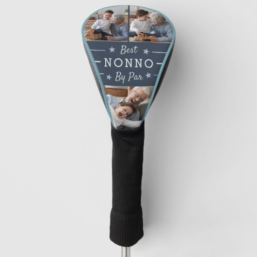 Beste Nonno Par | 3 FOTO Golf Headcover (Vorderseite)