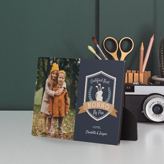 Beste Nonno Par | Golf Opa Foto Fotoplatte