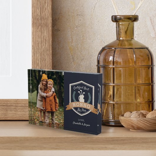 Beste Nonno Par | Golf Opa Fotoblock