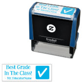 "Beste Note in der Klasse!" Lehrerin Rubber Briefm Permastempel (Beispiel)