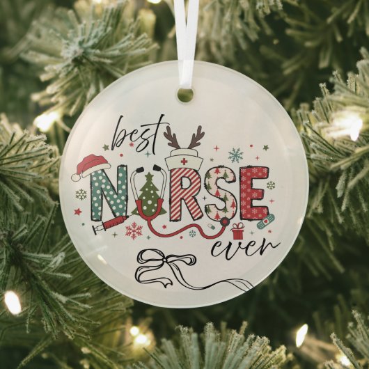Beste Nurse aller Zeiten Ornament Aus Glas (InSitu)