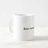 Beste Nurse-Tasse Kaffeetasse (Vorderseite Links)