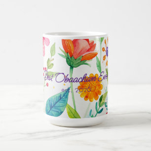 Beste Obaachan Muttertag Helle Blumen  Kaffeetasse