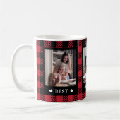 Beste Oma 3 Foto Buffalo Karierte Tasse (Links)