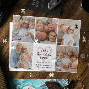 Beste Oma Aller Enkel Lieben Foto-Collage Puzzle