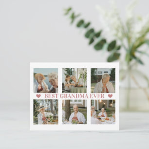 Beste Oma Aller Foto-Kollage – Geschenk mit Herzen Feiertagspostkarte