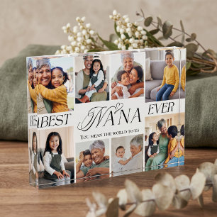 Beste Oma Aller Herzen Familienfoto-Collage Andenk Fotoblock