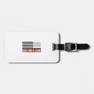 Beste Oma Aller Patrioten-Flagge Vektor Design_1 Gepäckanhänger