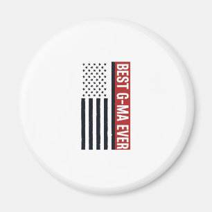 Beste Oma Aller Patrioten-Flagge Vektor Design_1 Magnet