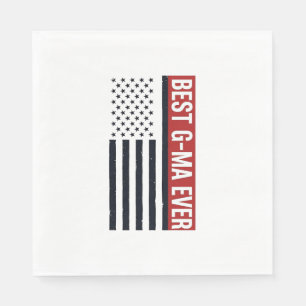 Beste Oma Aller Patrioten Flagge Vektor Design_1 Serviette