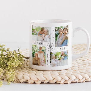 Beste Oma Aller Zeiten 4 oder 8 Fotocollage Weiße  Kaffeetasse