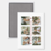Beste Oma Aller Zeiten Foto-Collage – Geschenk mit Magnet (Vorderseite/Rückseite)