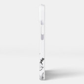 Beste Oma aller Zeiten Schwarz und Weiß iPhone Hülle (Linke Seite)