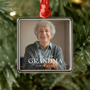 Beste Oma Aller Zeiten Seit 20XX Einfache Elegante Ornament Aus Metall