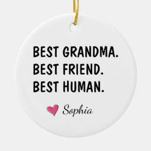 Beste Oma, beste Freundin, bester Mensch Keramik Ornament
