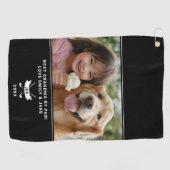 Beste Oma by Par Funny Fun Foto Golfer Golfhandtuch (Horizontal)