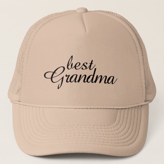 Beste Oma Cap, trendy Geschenk von Großtochter, Truckerkappe (Vorderseite)
