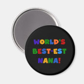 Beste Oma der Welt Geschenke in hellen Farben Magnet (Vorderseite/Rückseite)