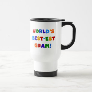 Beste Oma der Welt Geschenke in hellen Farben Reisebecher